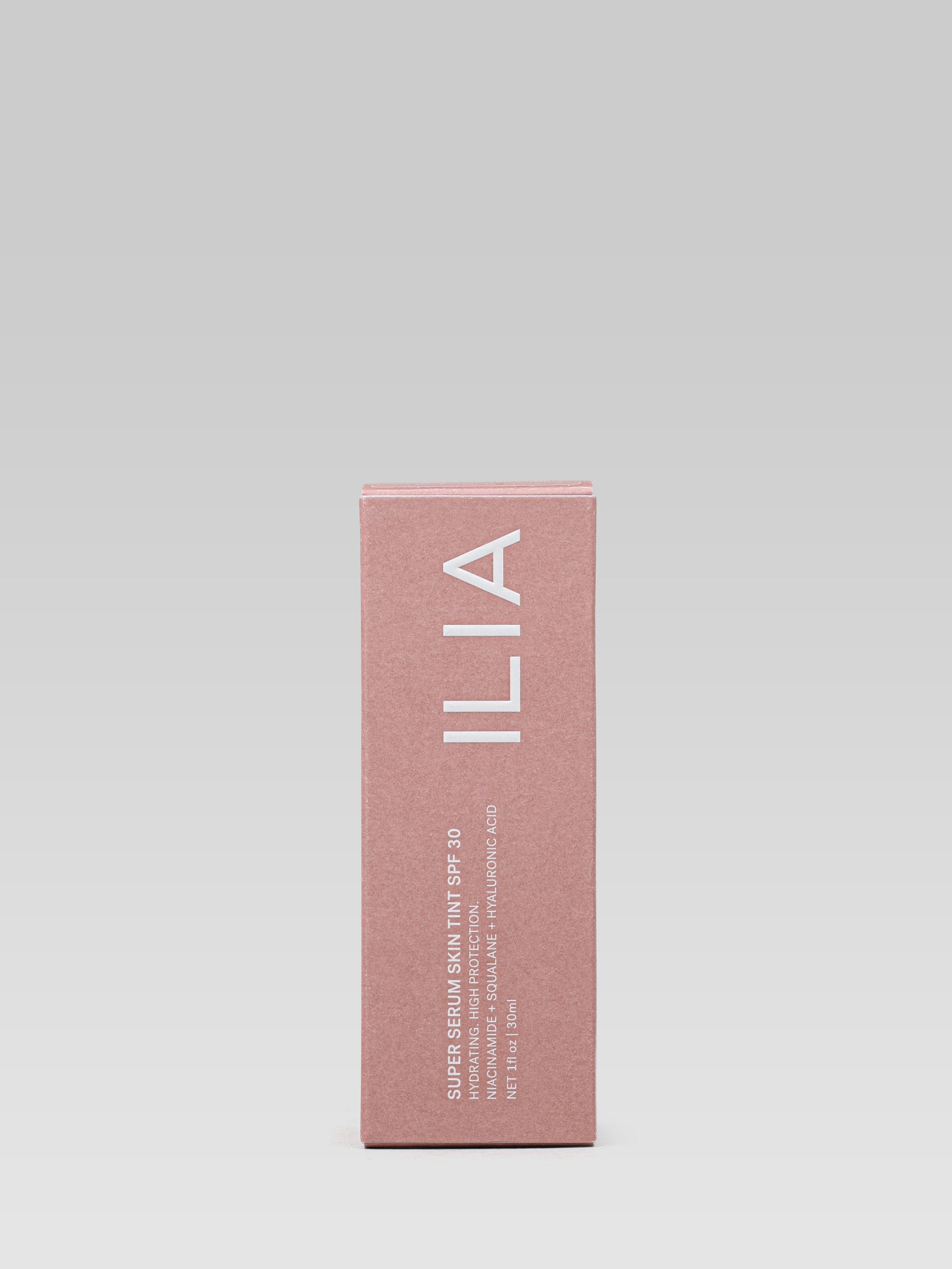 Ilia Beauty Super Serum Skin Tint SPF30 product packaging
