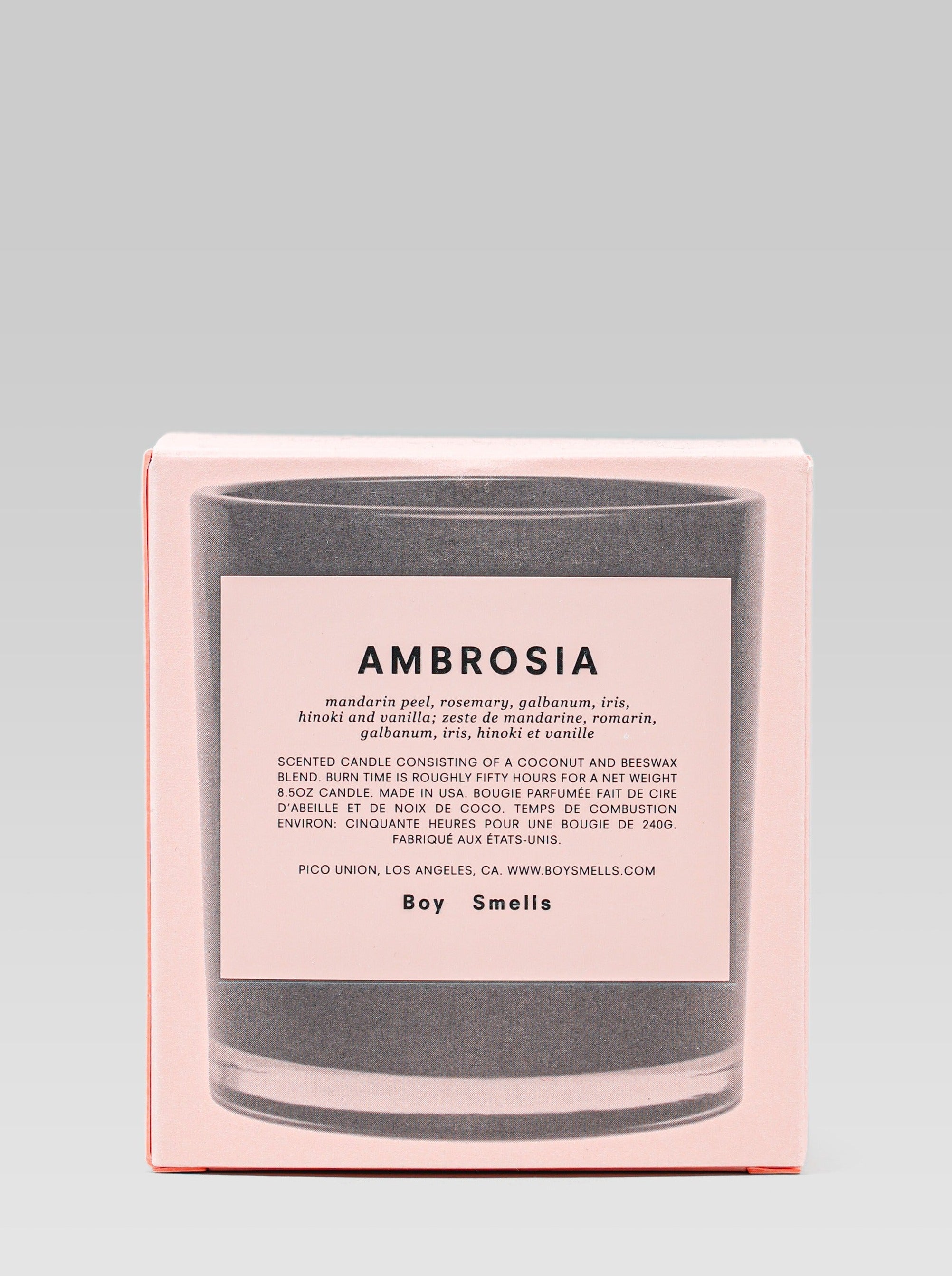 Boy Smells Ambrosia product packaging