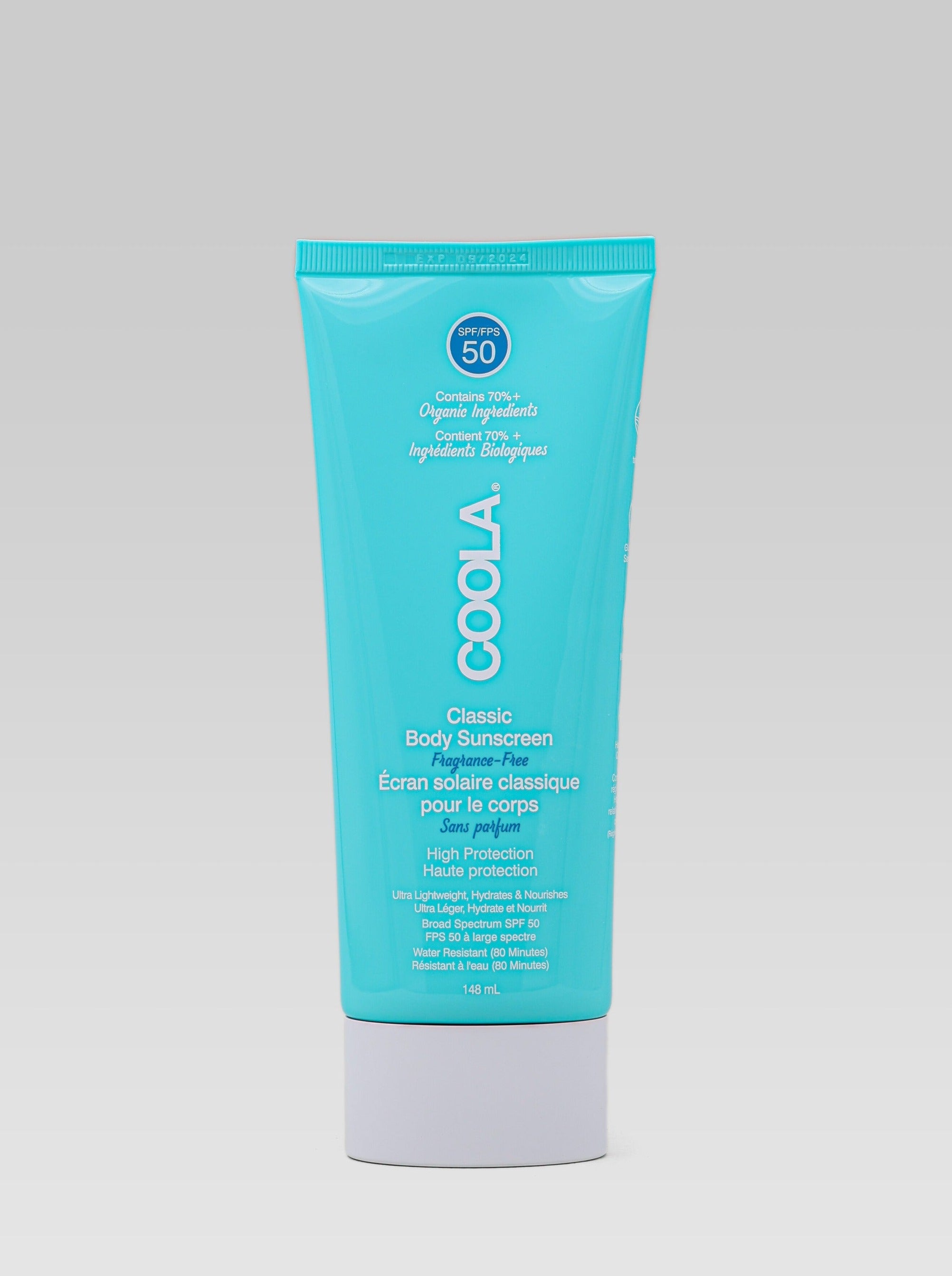 COOLA Classic Body Organic Sunscreen Lotion SPF 50 Fragrance Free