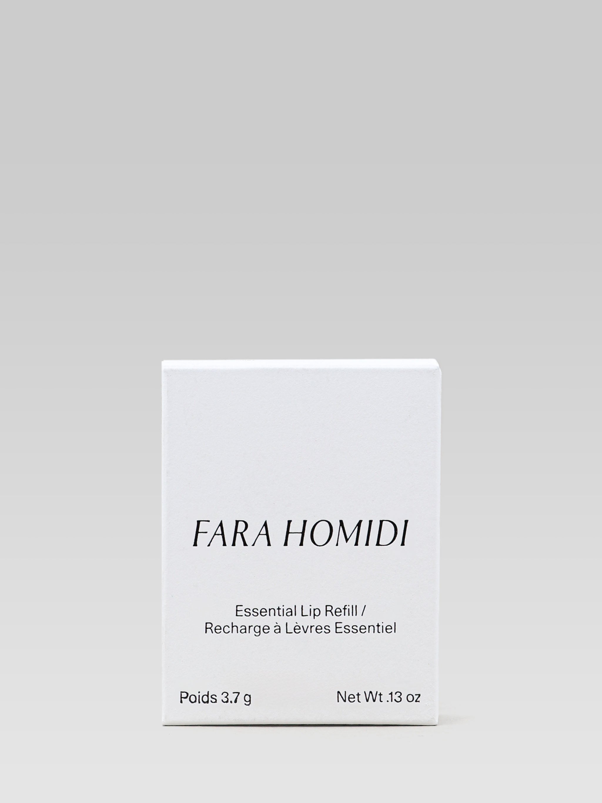 FARA HOMIDI Essential Lip Refill packaging 