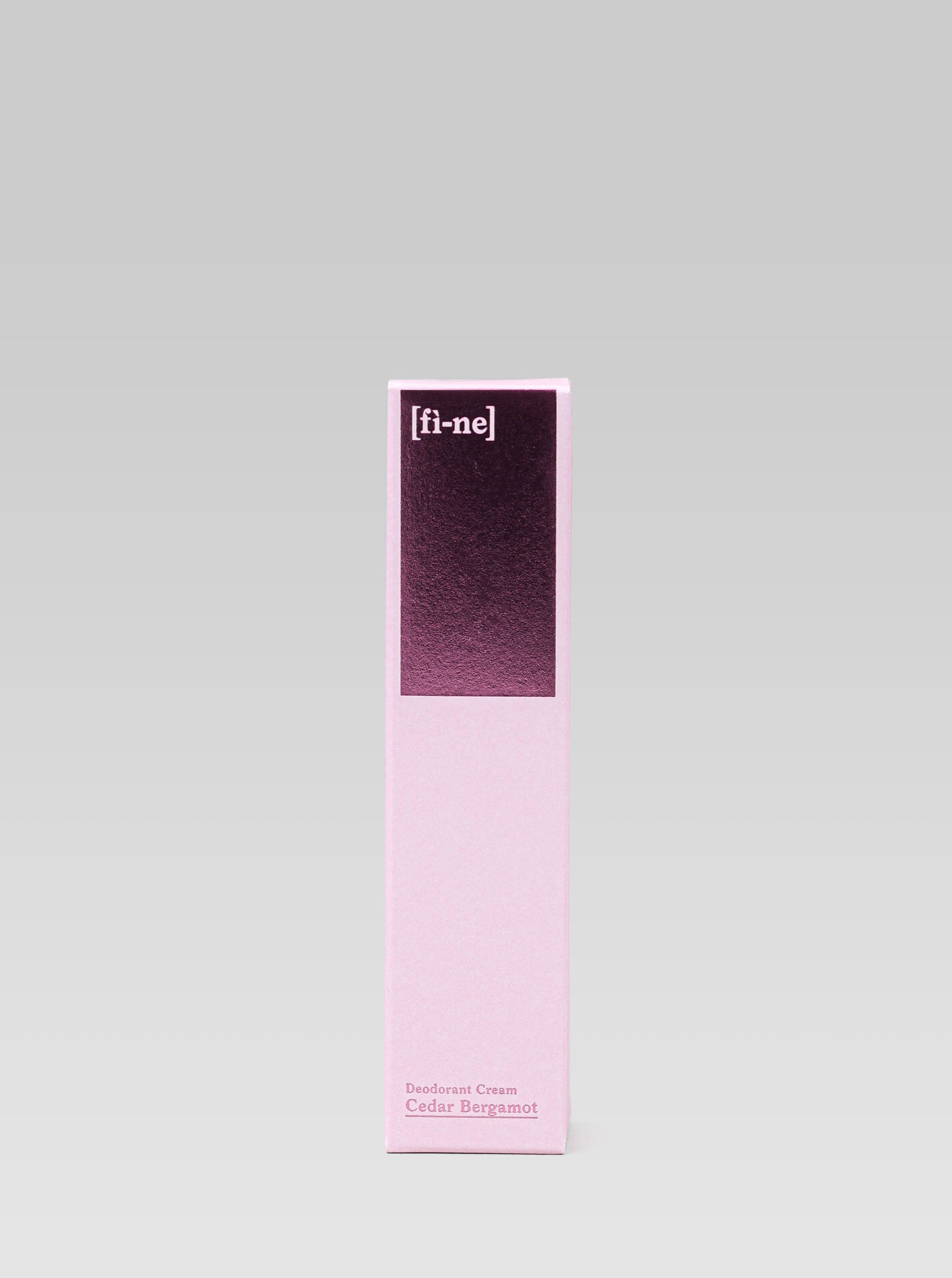 Fine Deodorant Cedar Bergamot pink packaging