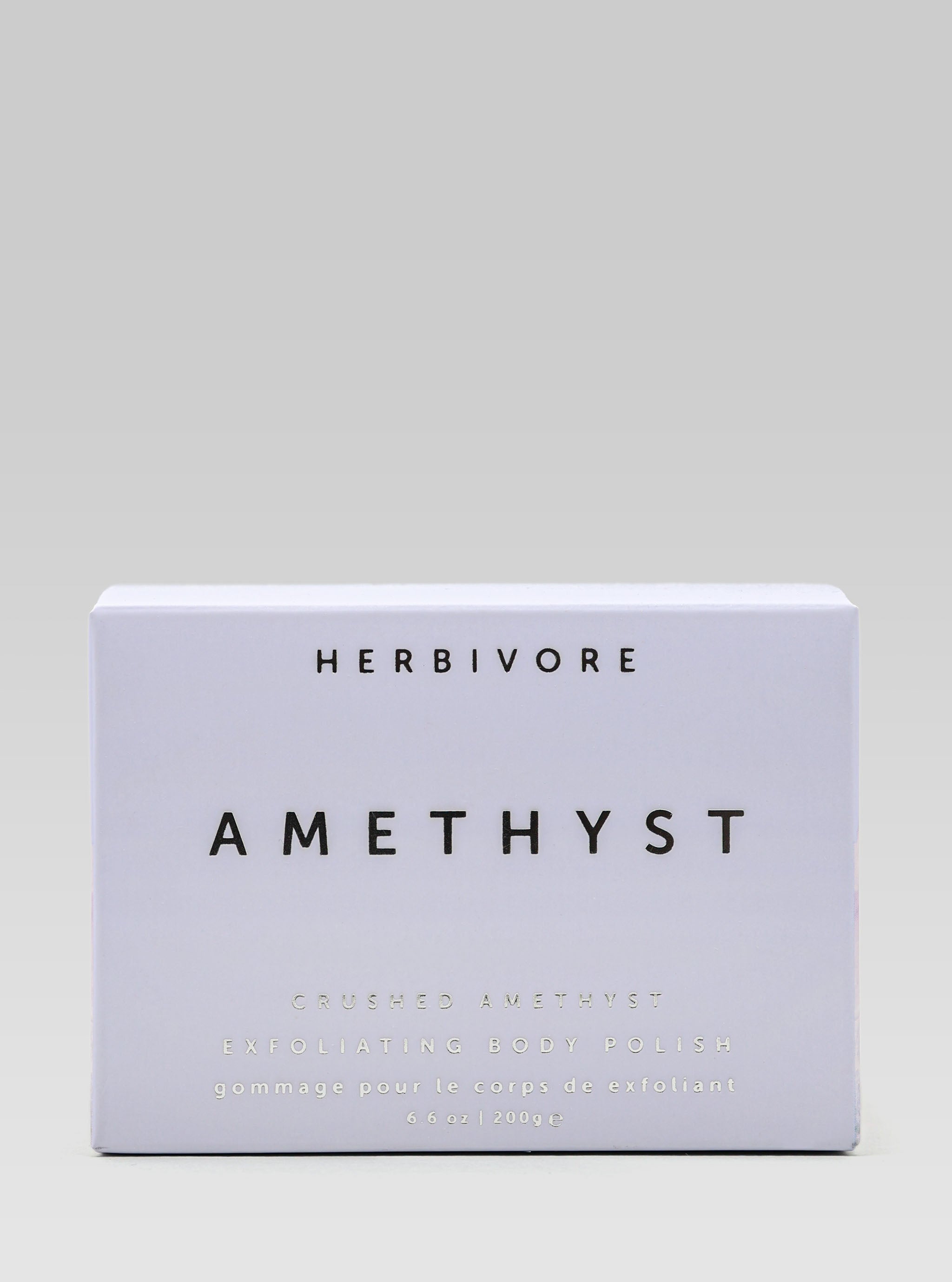 HERBIVORE BOTANICALS Amethyst Exfoliating Body Polish Packaging