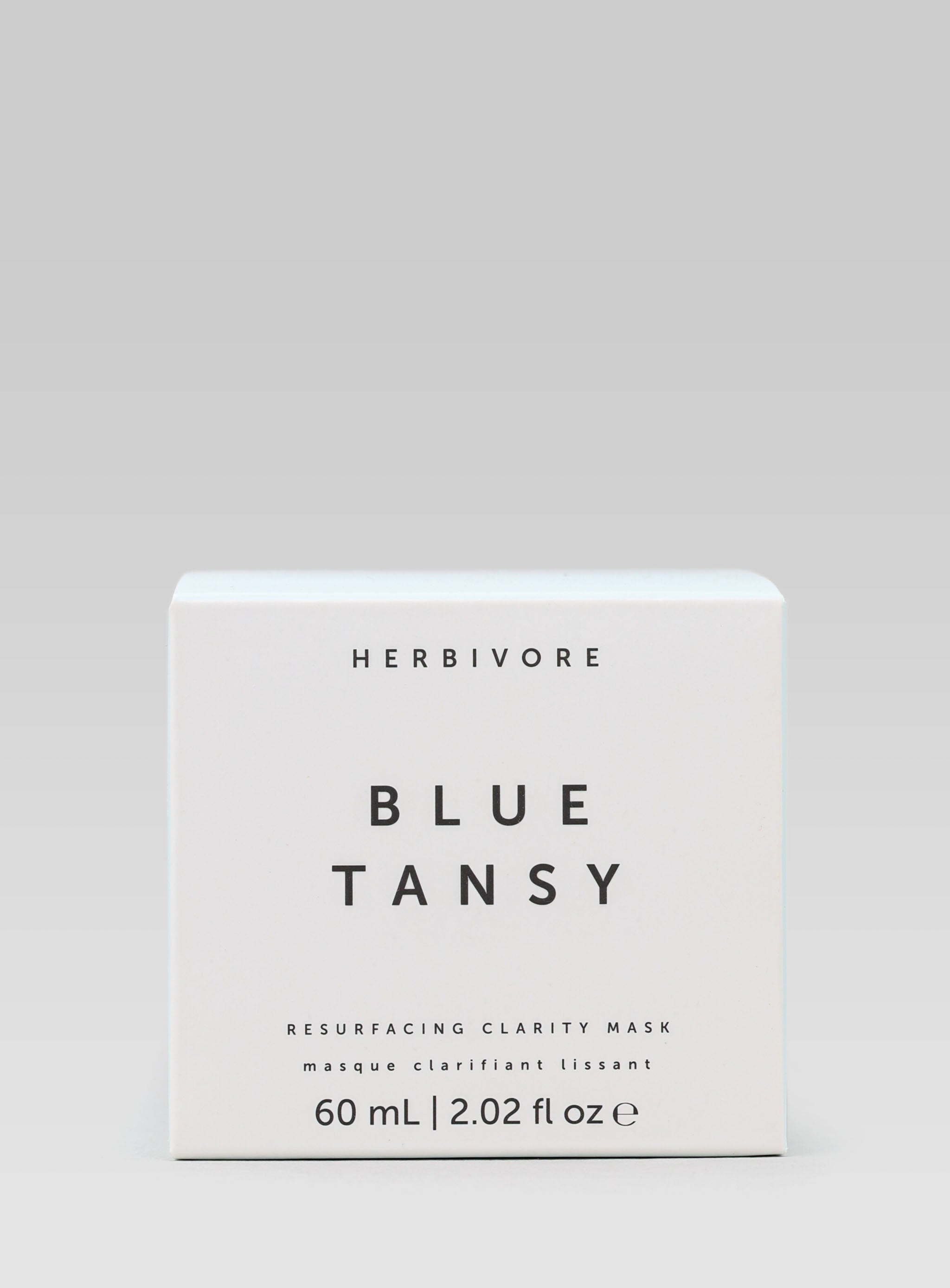 HERBIVORE BOTANICALS Blue Tansy Invisible Pores Resurfacing Clarity Mask Packaging