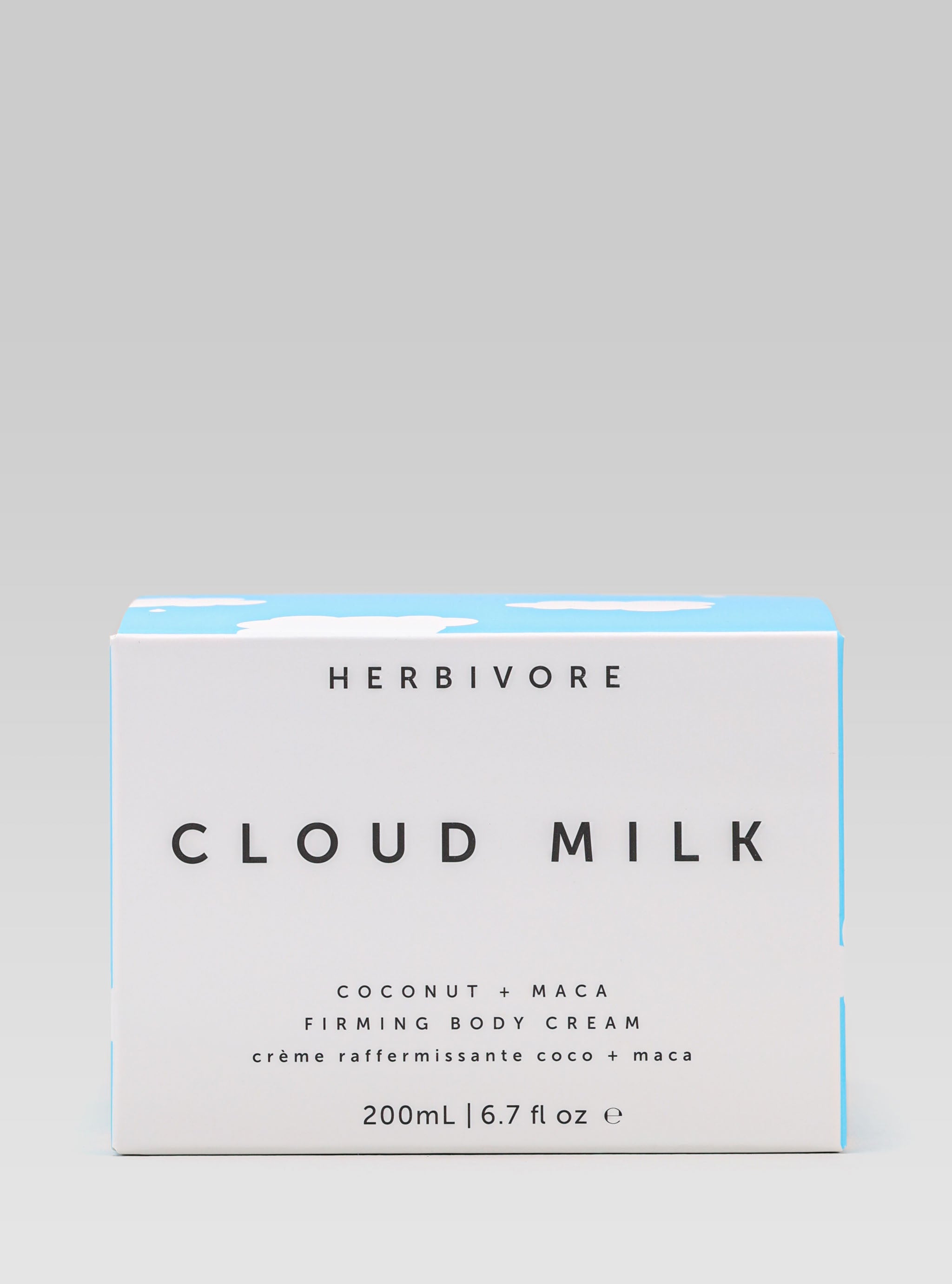 HERBIVORE BOTANICALS Cloud Milk Firming Body Cream Product Packaging 