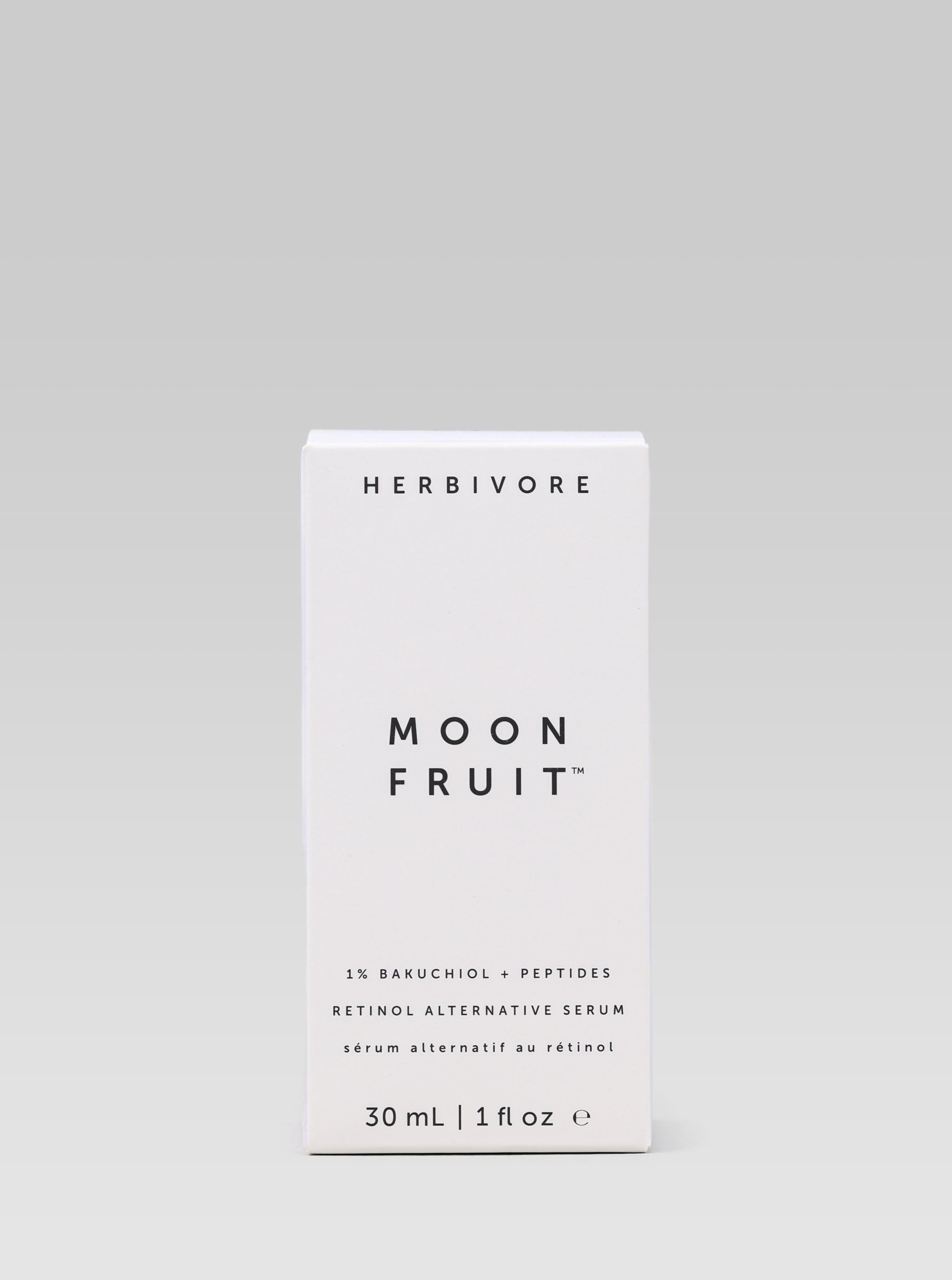 HERBIVORE BOTANICALS Moon Fruit Retinol Alternative Serum product packaging