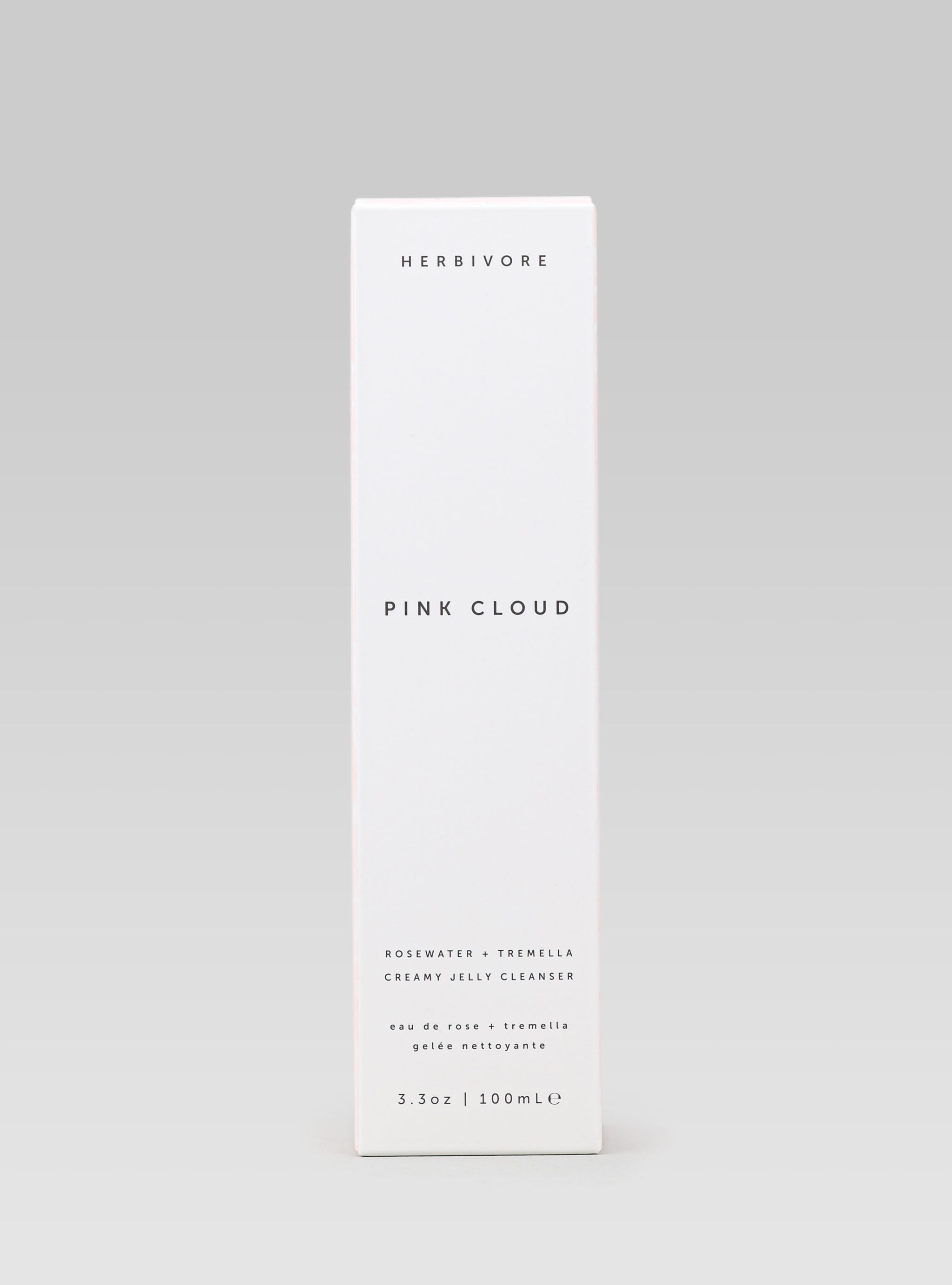 HERBIVORE BOTANICALS Pink Cloud Creamy Jelly Cleanser product packaging 