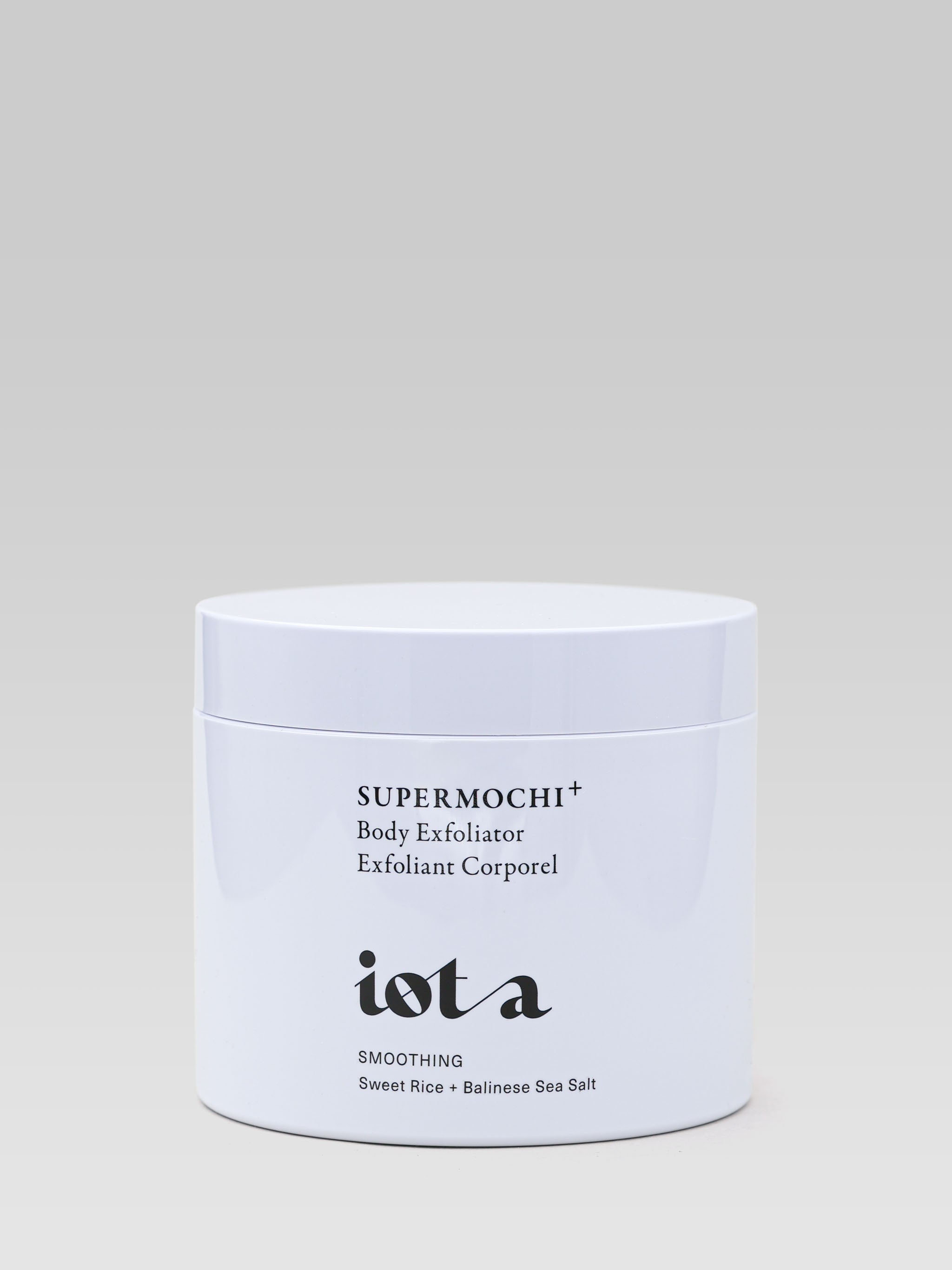 IOTA Supermochi Body Exfoliator⁺ smoothing sweet rice balinese sea salt product shot