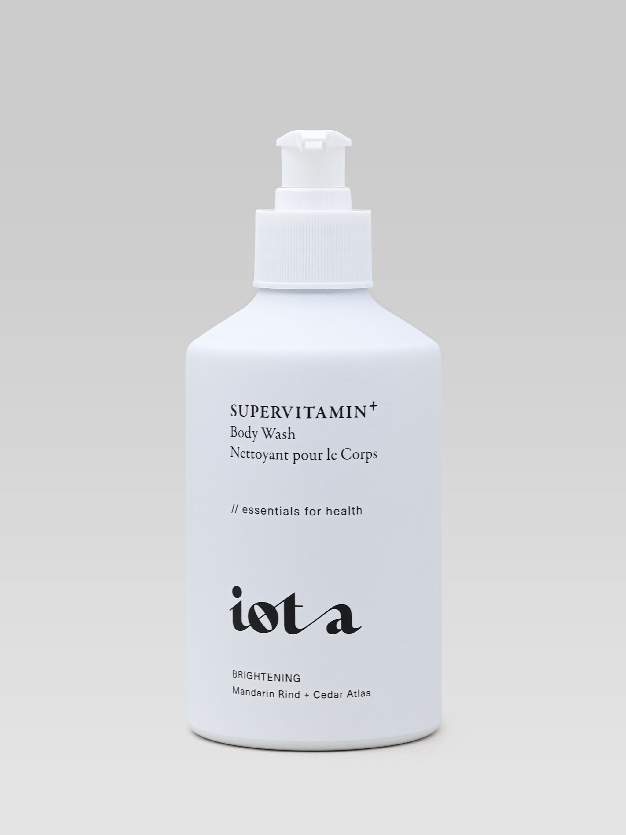 IOTA Supervitamin Body Wash⁺ Brightening Mandarin Rind + Cedar Atlas product shot