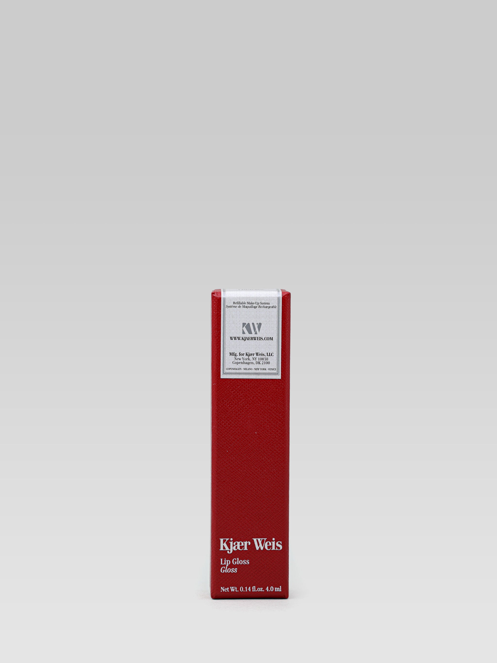 Kjaer Weis Lip Gloss product packaging 
