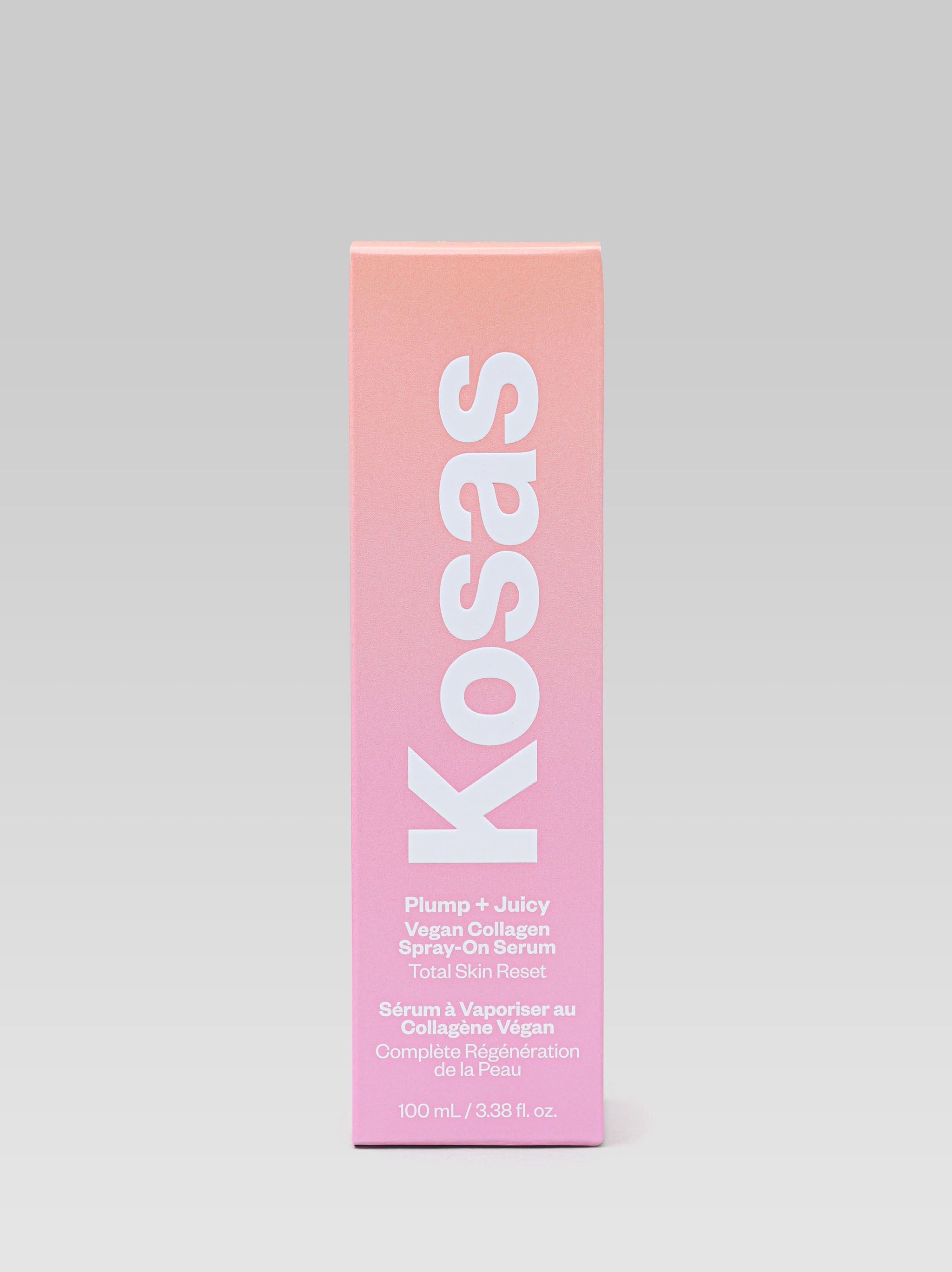 Kosas Plump + Juicy Vegan Collagen Spray-On Serum packaging