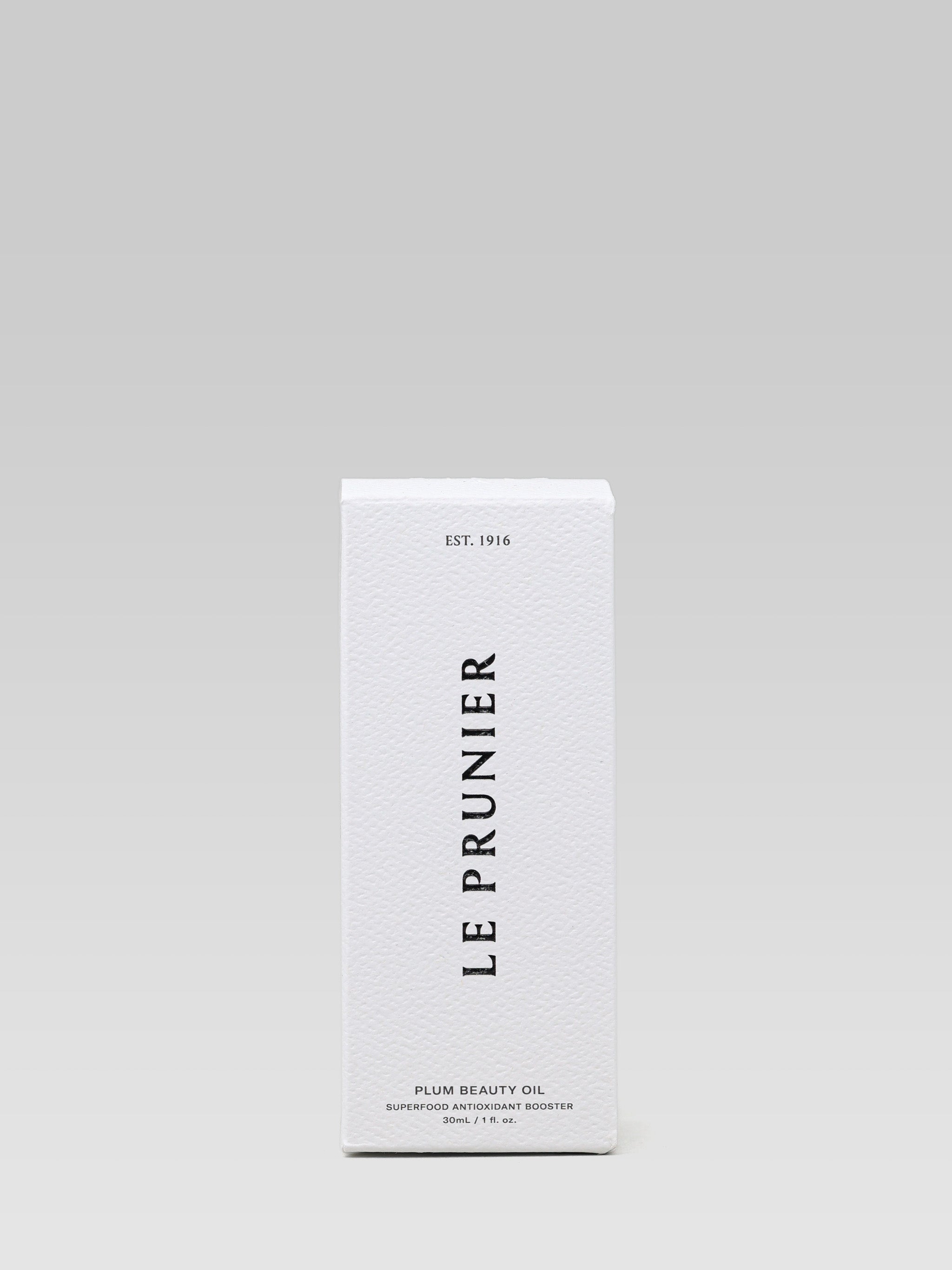 Le Prunier Plum Beauty Oil product packaging 