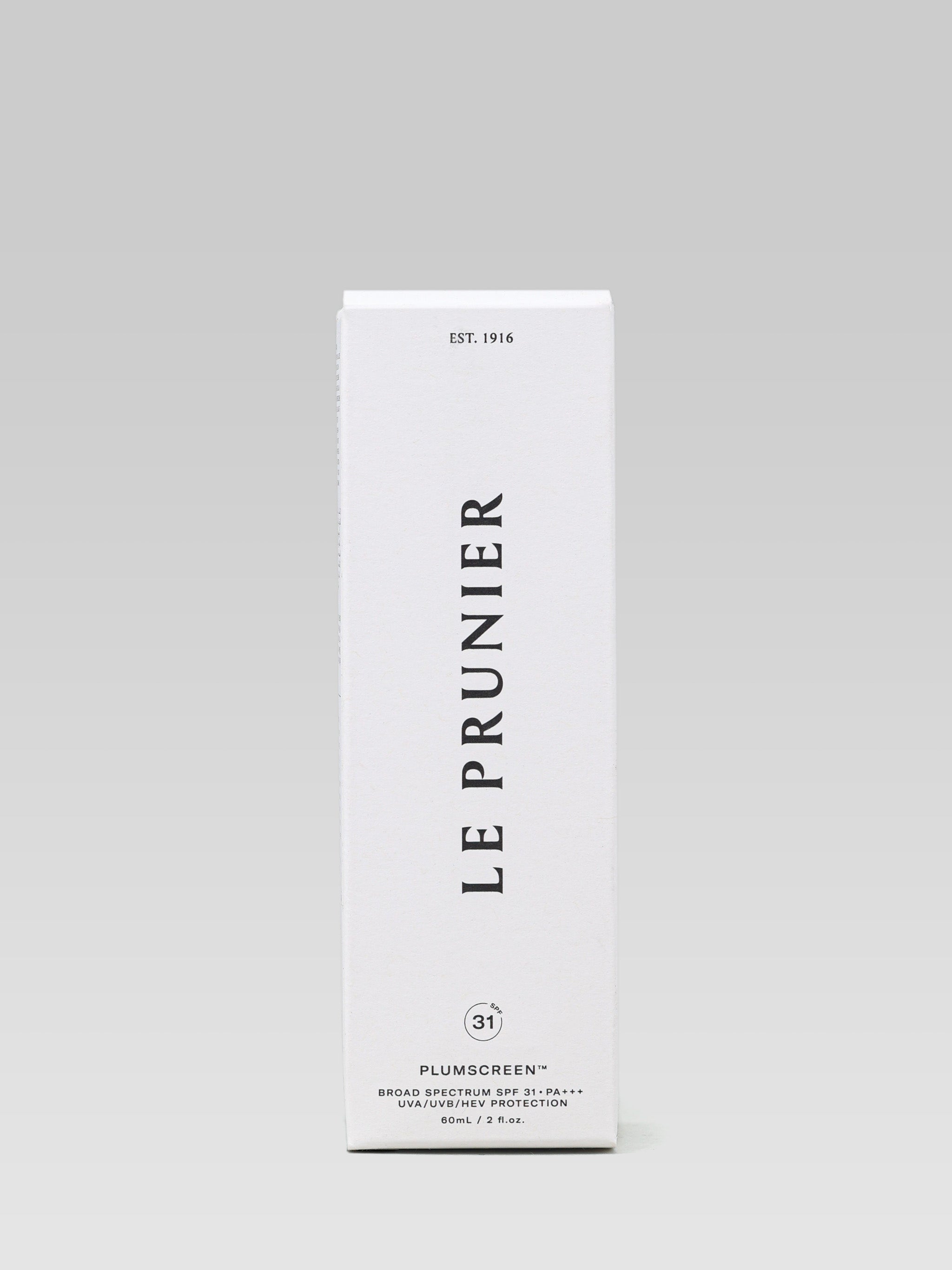 Le Prunier Plum Beauty Oil product packaging SPF31