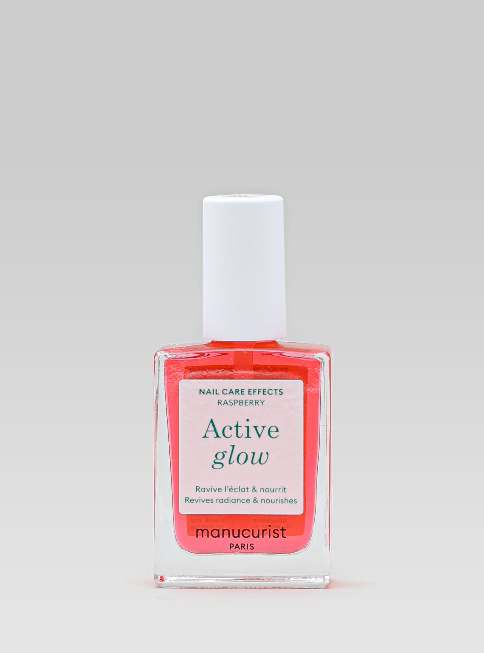 MANUCURIST Active Glow™ Raspberry Treatment Nail Polish Revives radiance & nourishes product shot