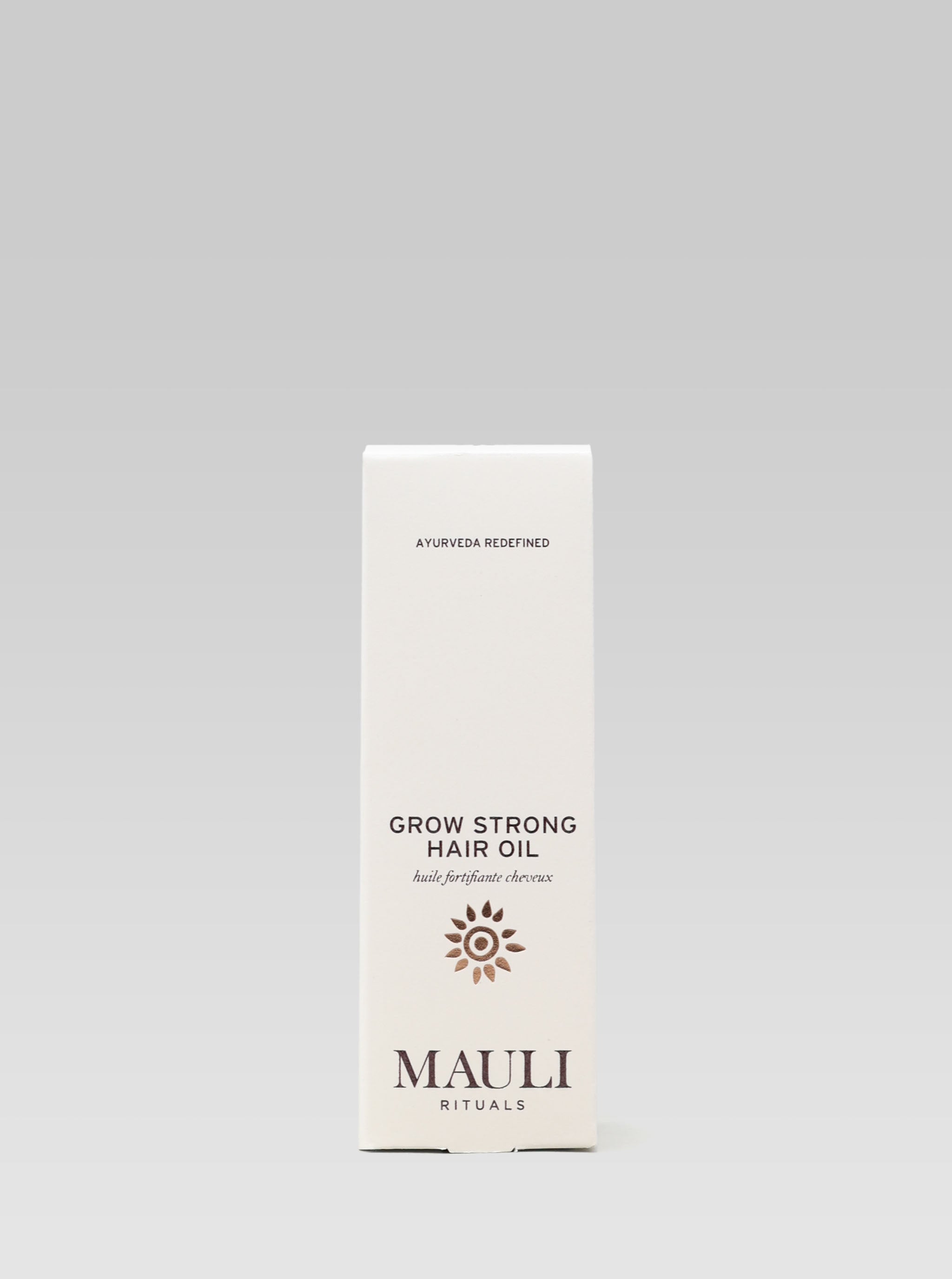 Mauli Grow Strong Hair Oil packaging