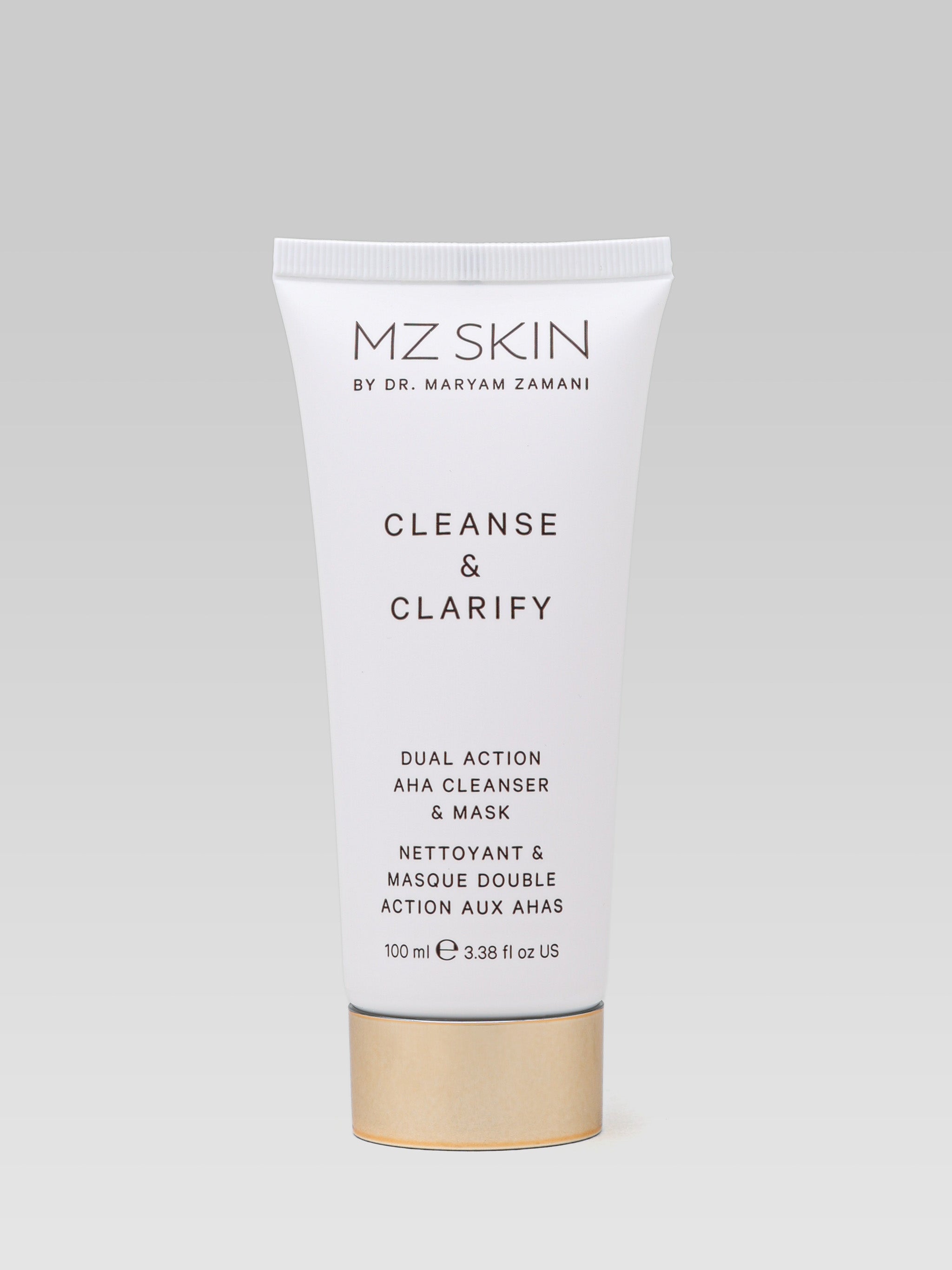 MZ SKIN Cleanse and Clarify Dual Action AHA Cleanser and Mask