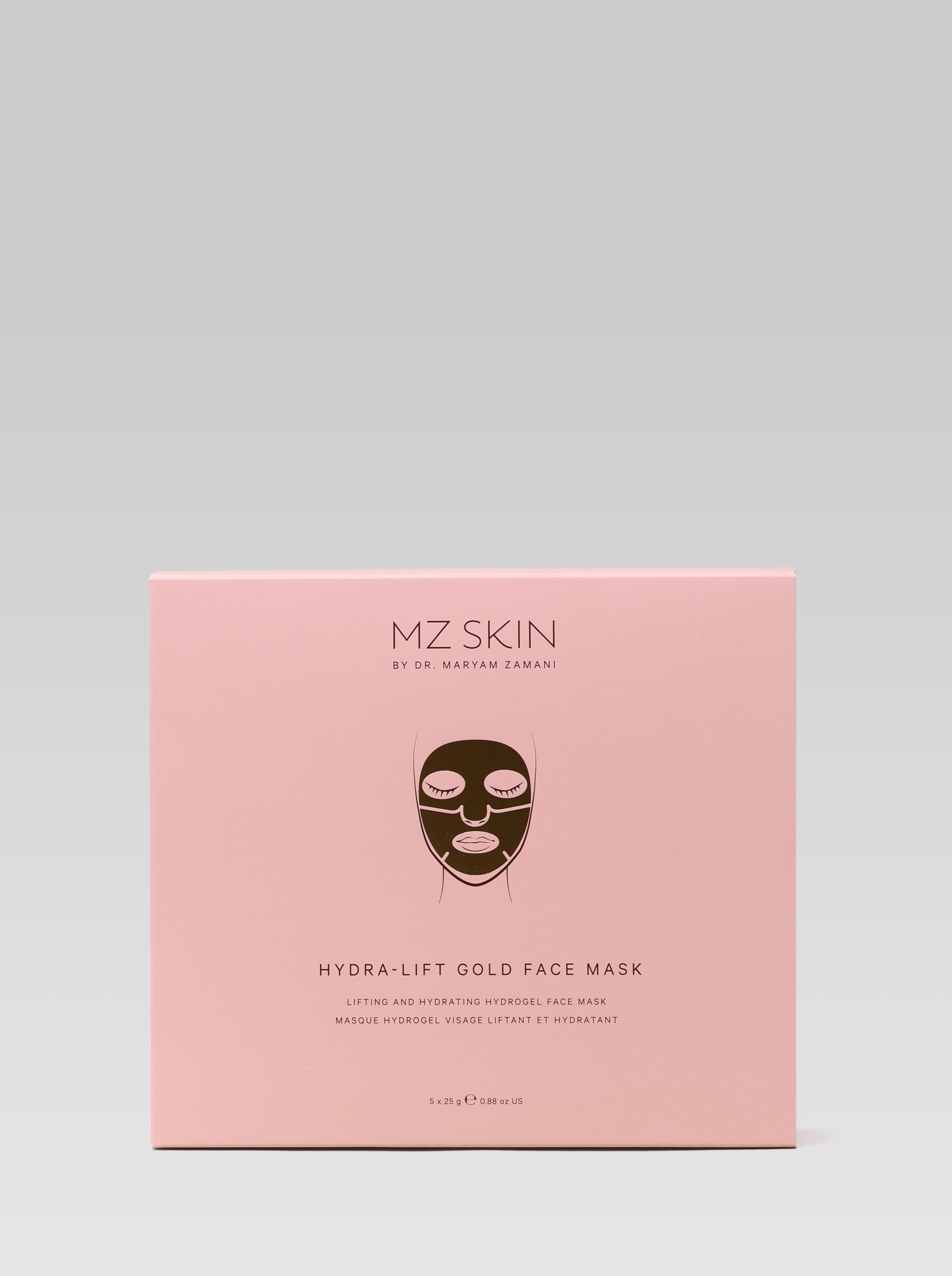 MZ SKIN Hydra-Lift Gold Face Mask packaging