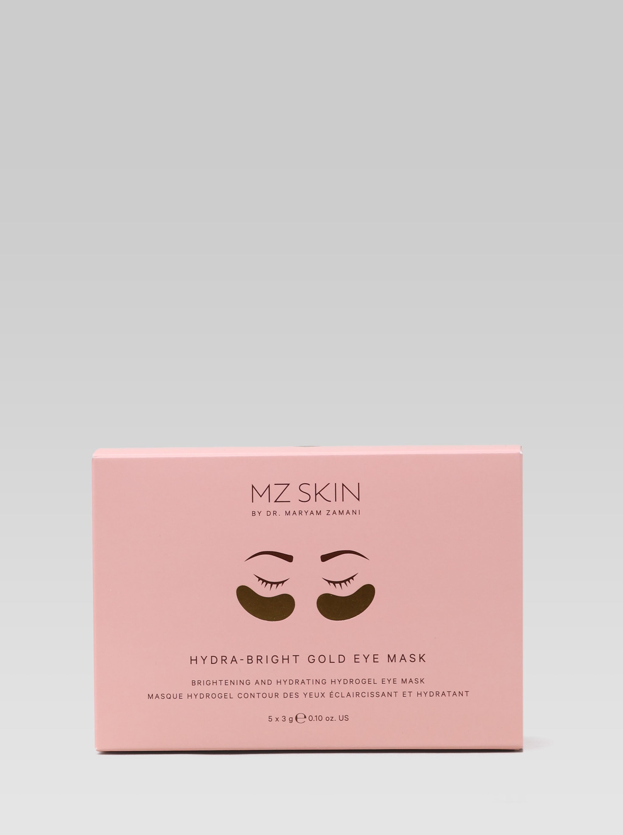 MZ SKIN Hydra-Bright Gold Eye Mask packaging