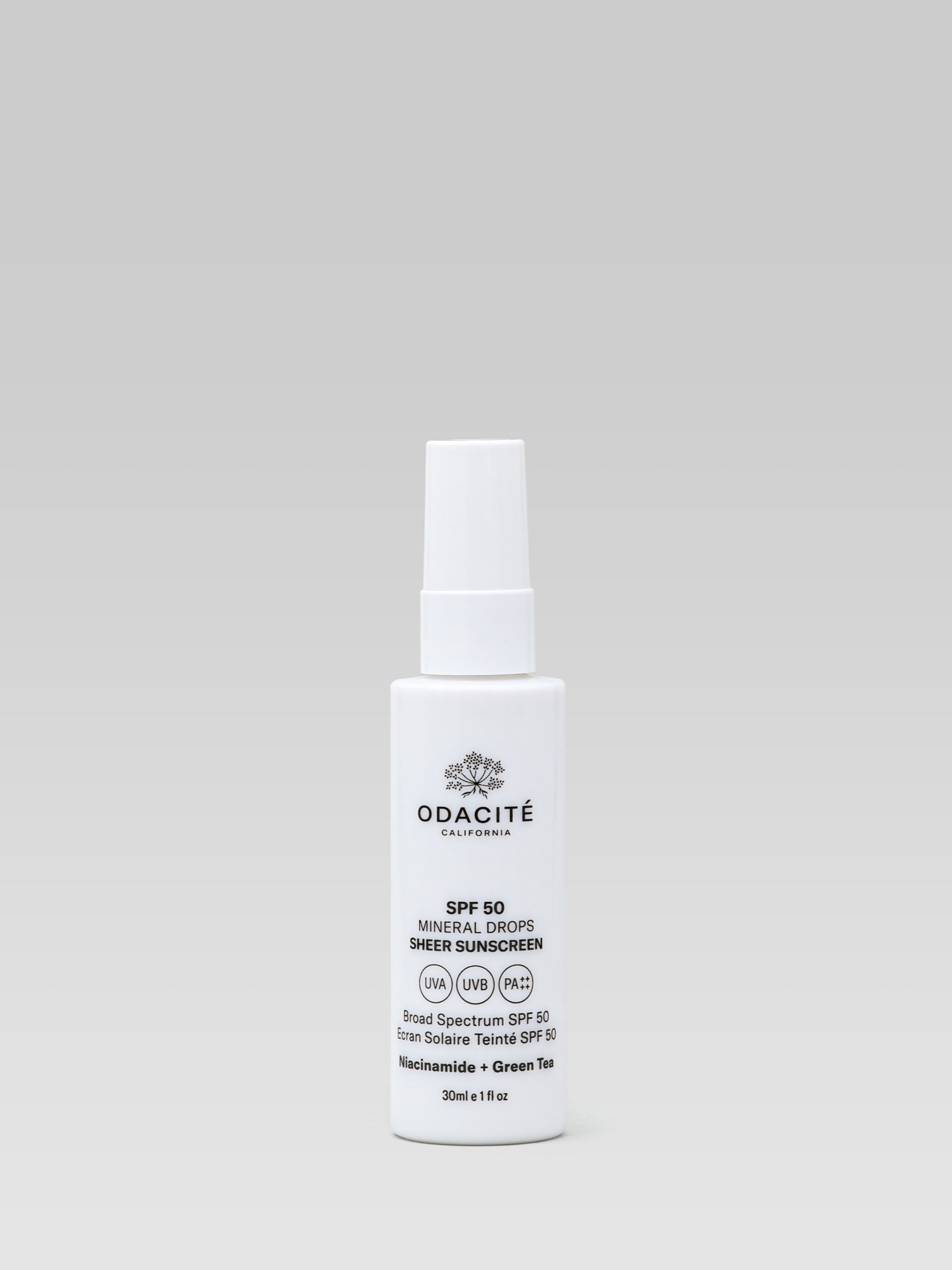 ODACITÉ Mineral Drops Sunscreen SPF 50 product shot