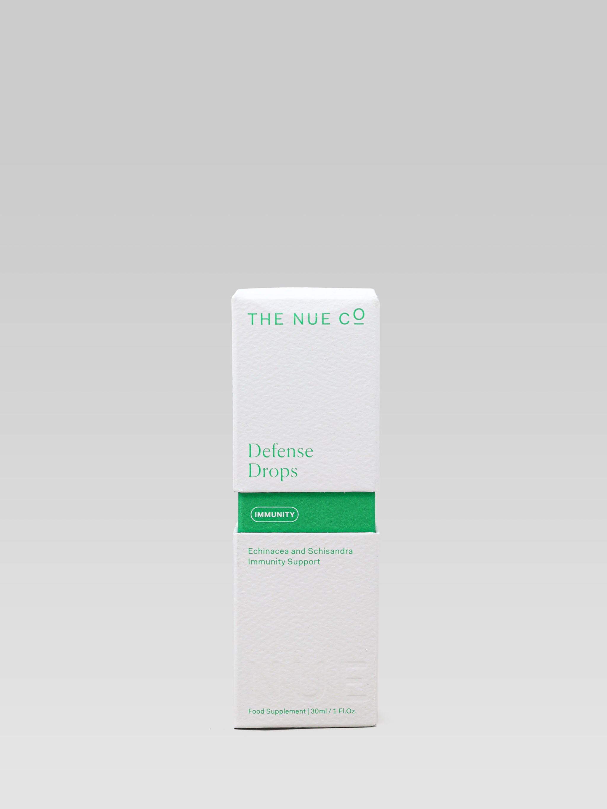 THE NUE. CO Defense Drops packaging