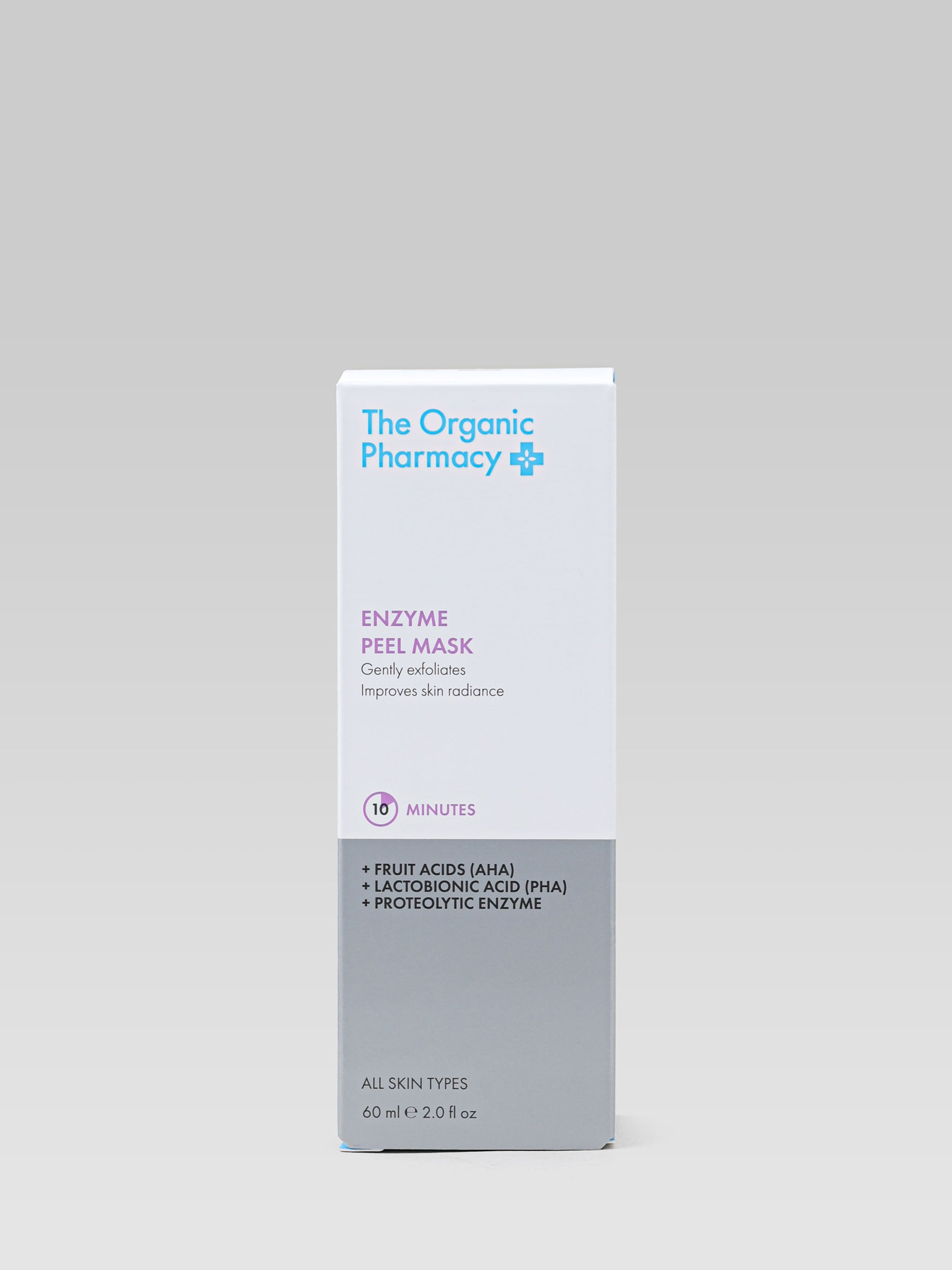 THE ORGANIC PHARMACY Enzyme Peel Mask gently exfoliates all skin types packaging