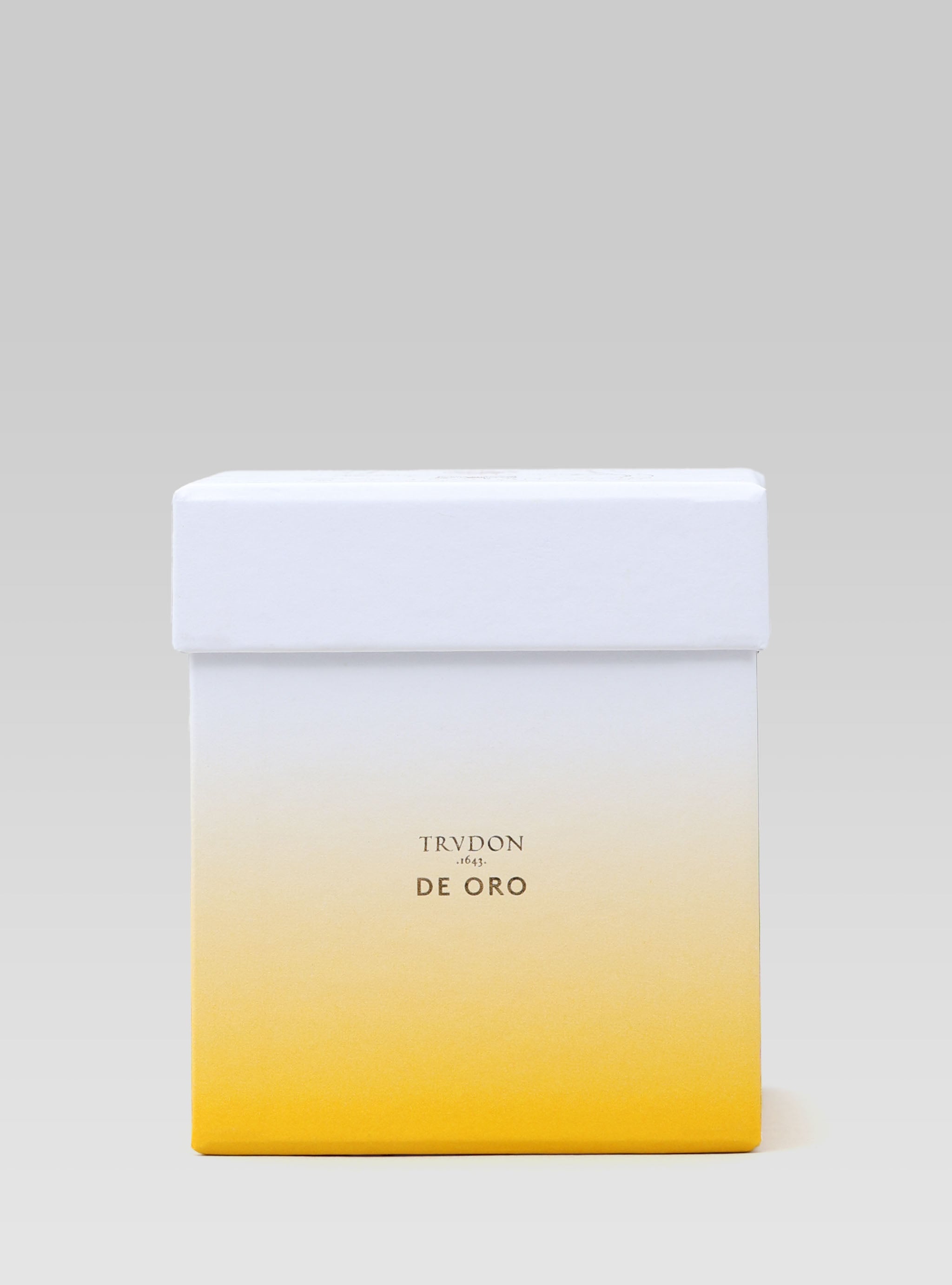 TRUDON De Oro Candle packaging