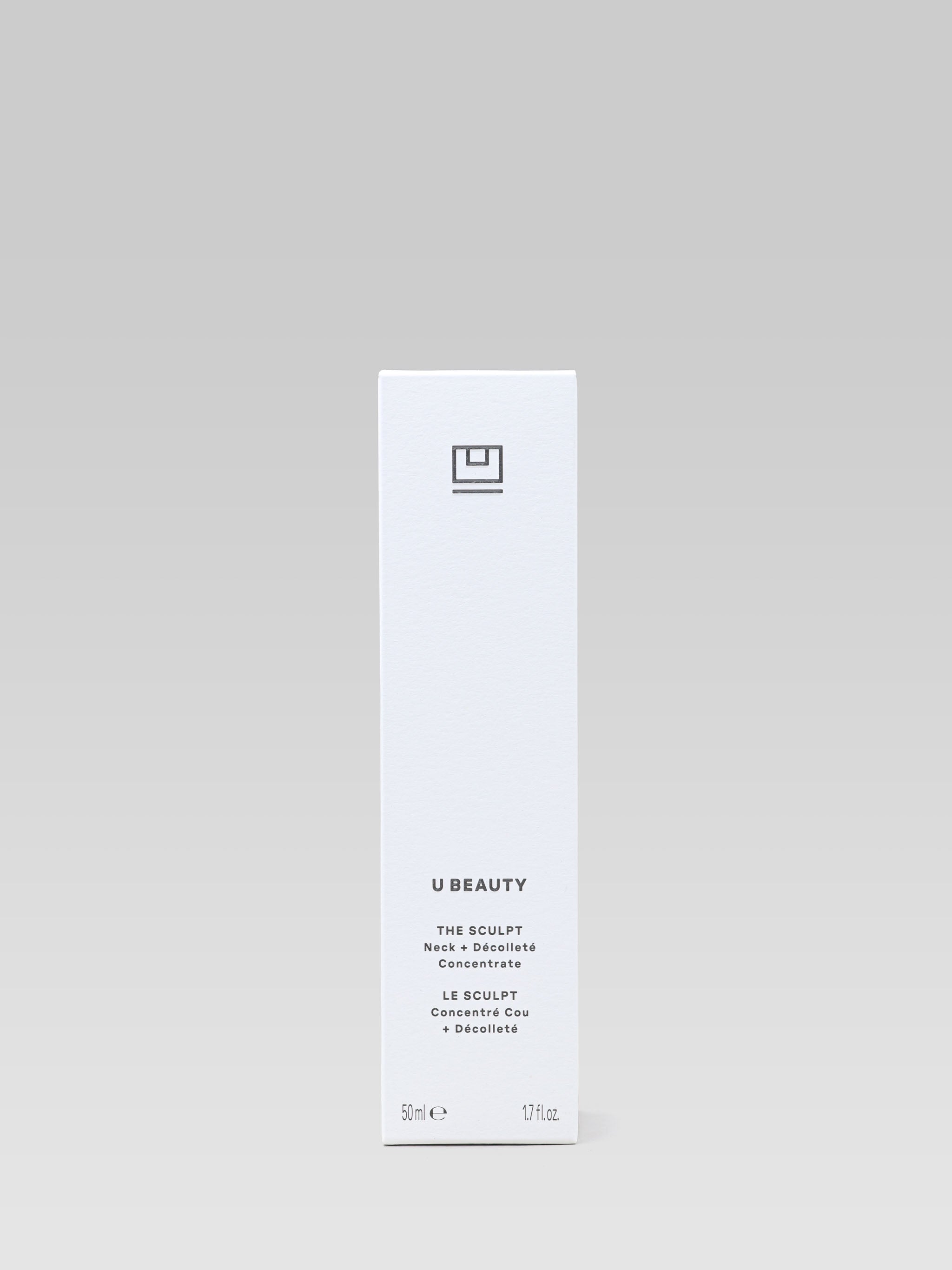 U BEAUTY The SCULPT Neck + Décolleté Concentrate packging