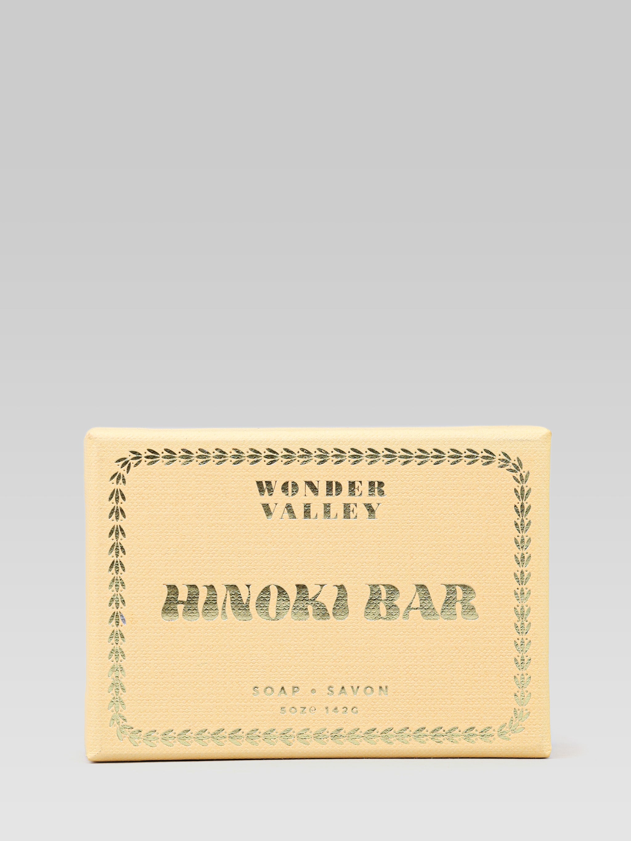 WONDER VALLEY Hinoki Bar product packaging