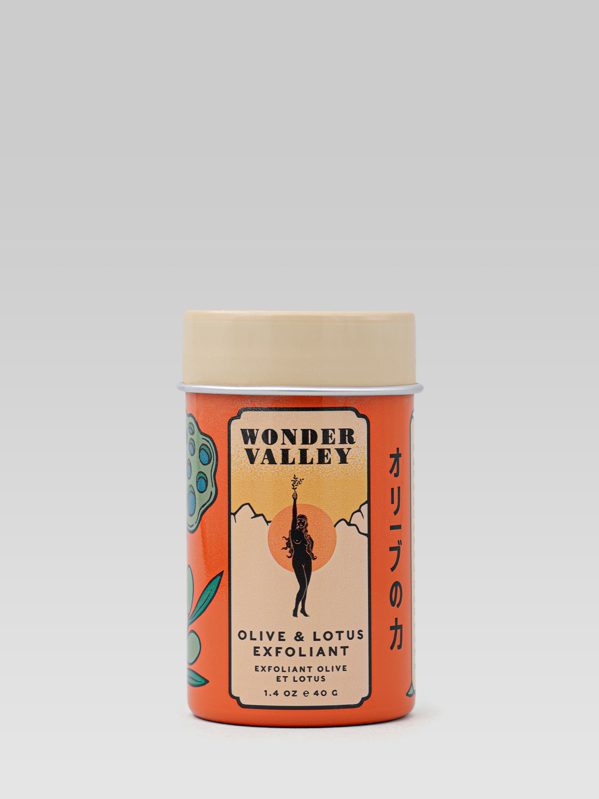 Wonder Valley Olive and Lotus Exfoliant product shot